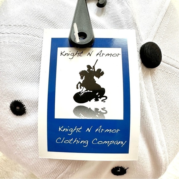 ⭐️ 5 for $25 Knight N Armor Adjustable Men’s Cotton Black & White Hat - Picture 3 of 7